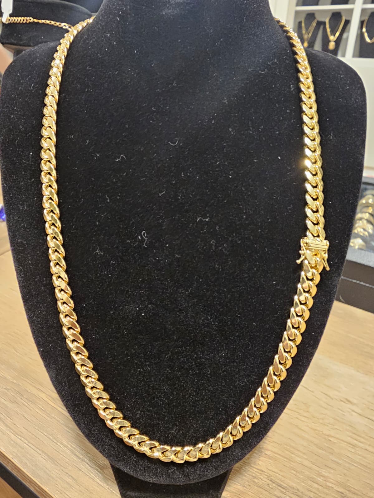 Cadena Cuban Link Solida 14k