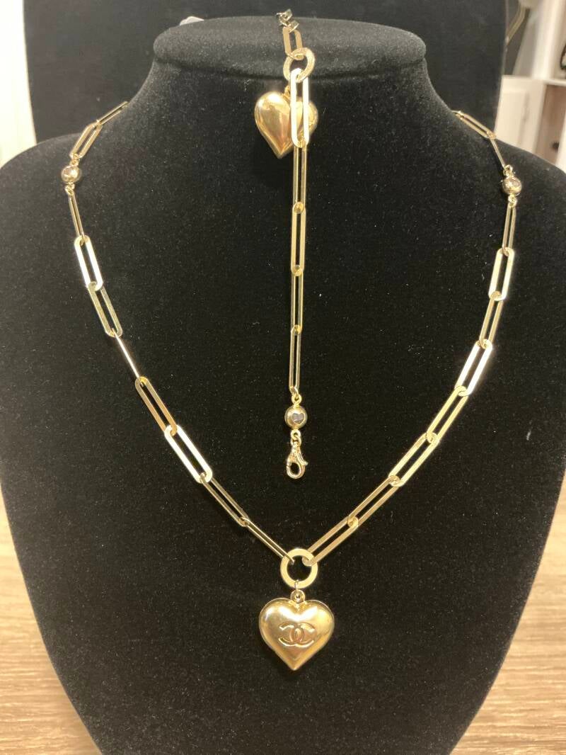 SET DE GARGANTILLA ROLO CON CORAZÓN