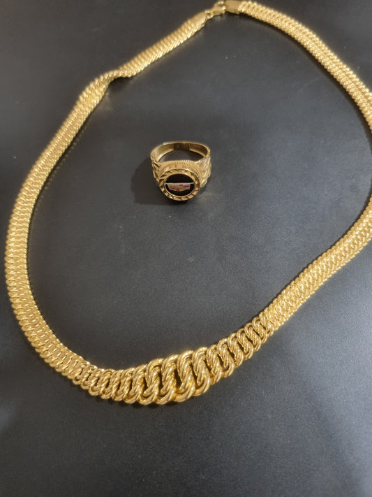 Combo Cadena corte de princesa con anillo