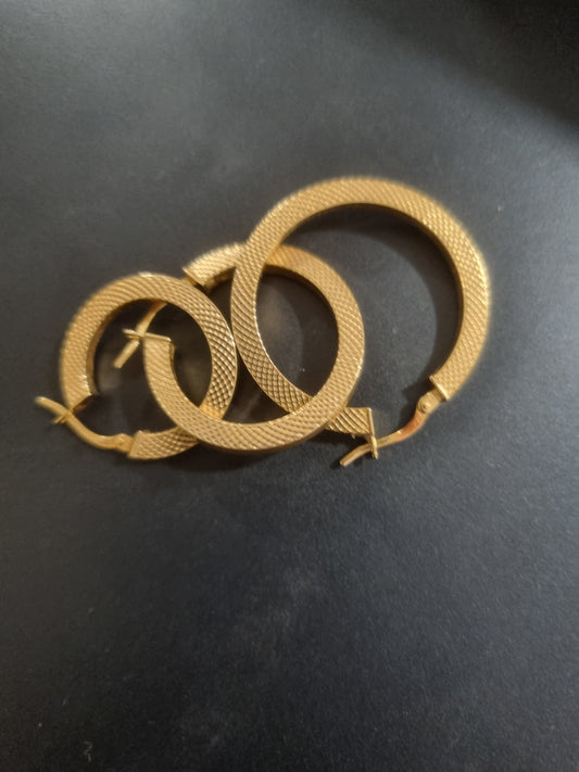 Combo Argollas con anillo 10k