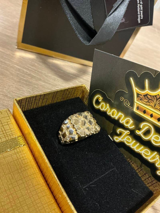 ANILLO NUGGET 10K