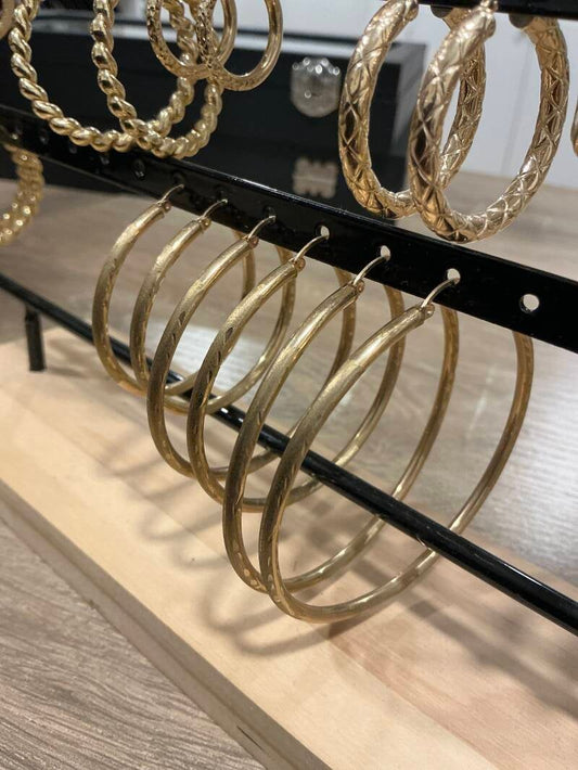 TRÍO DE ARGOLLAS BIEN GRANDES
