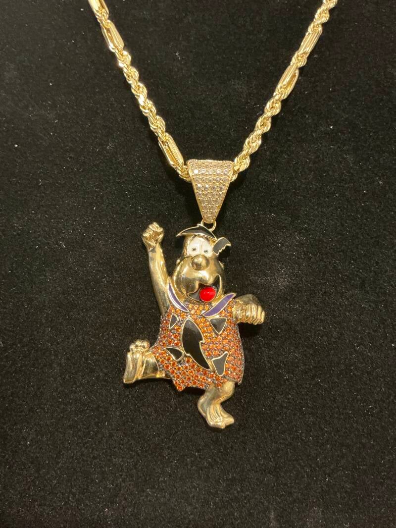 SET DE CADENA Y MAMILLA MILANO CON DIJE DE PEDRO PICA PIEDRA