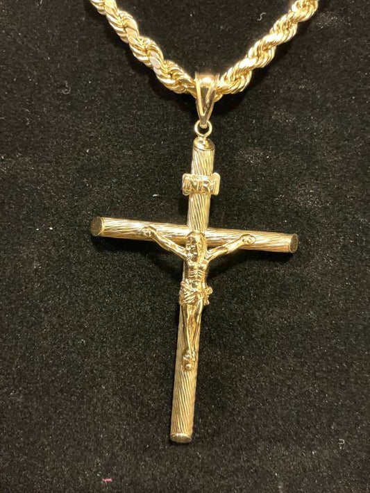 CADENA ROPE CON CRUCIFIJO