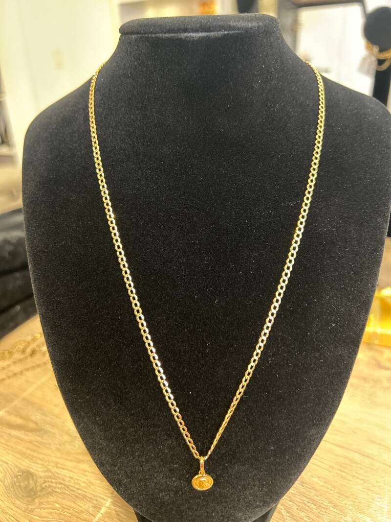 CADENA 18 K  CON DIJE 18K